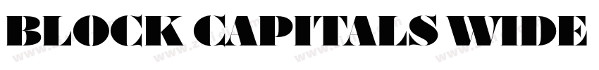Block Capitals Wide字体转换 Block Capitals Wide字体转换